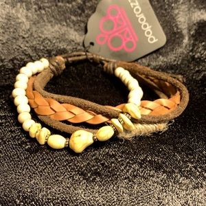 BoHo leather multi strand Bracelet